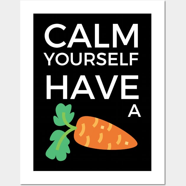 Tommyinnit Calm yourself have a carrot Wall Art by MBNEWS